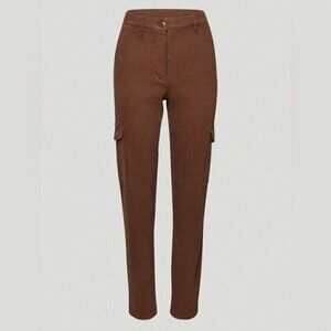 Aritzia Wilfred Free Modern high rise Cargo Pant in Gd Cognac size 4